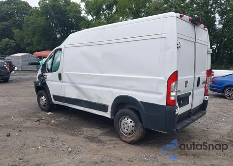 2019 Ram Promaster 2500 High Roof 136 Wb from USA, damaged, VIN 3C6TRVCG6KE510685